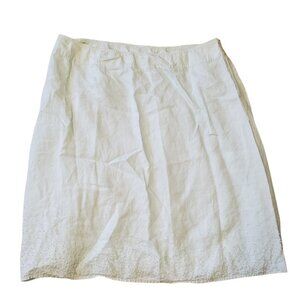 Eileen Fisher woman Irish linen skirt 2x